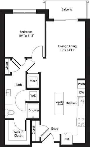 Floor plan Sazerac