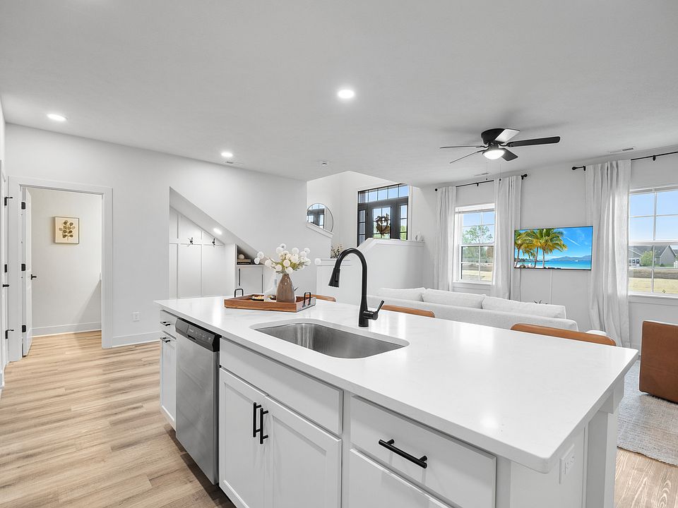 Quartz countertops with tons of natural light!