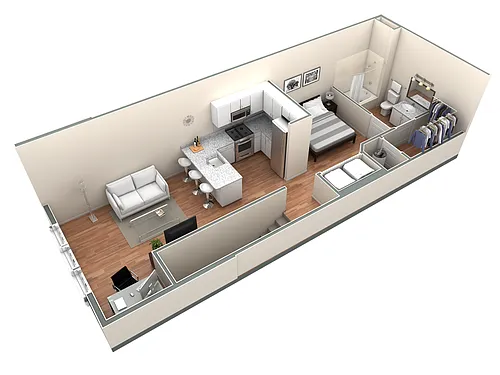 Floor plan Studio Grand Overlook