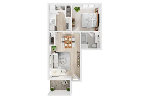 Floor plan 1X1