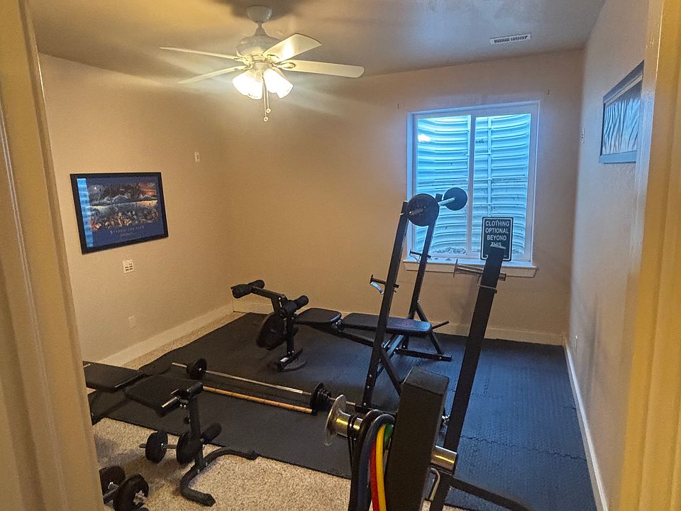 Gym equipment and closet space will be removed and thoroughly cleaned before move in.