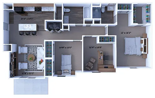 Floor plan The Hickory