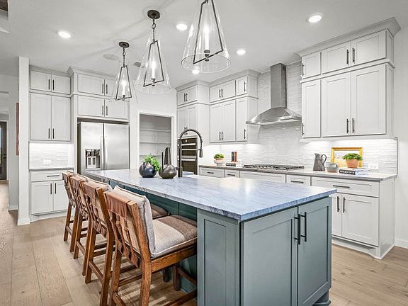 Kitchen with Island Bar Seating