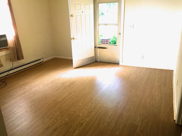 Front door into living room