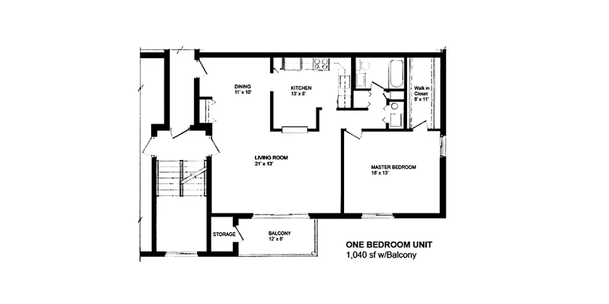 Floor plan 1 Bedroom