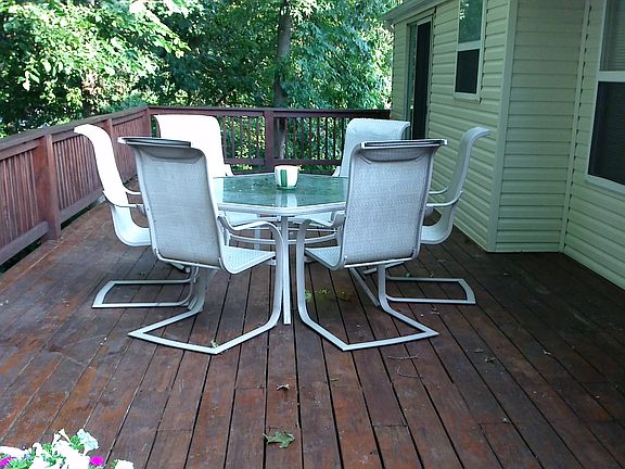 Large Deck Overlooking Woods