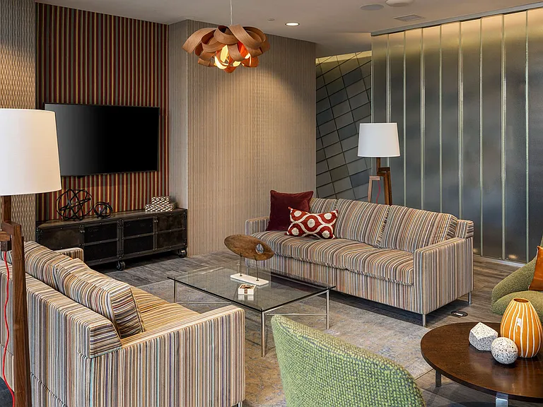 Host a movie night in the Entertainment Lounge