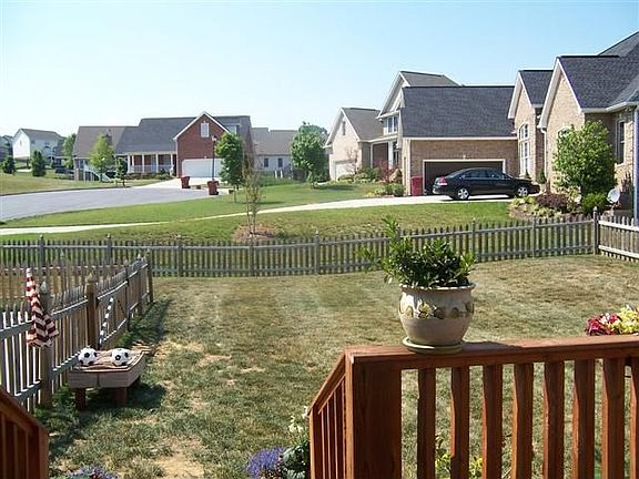 Fenced backyard