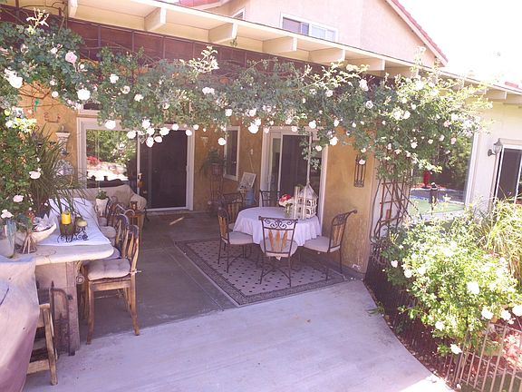 Backyard back patio
