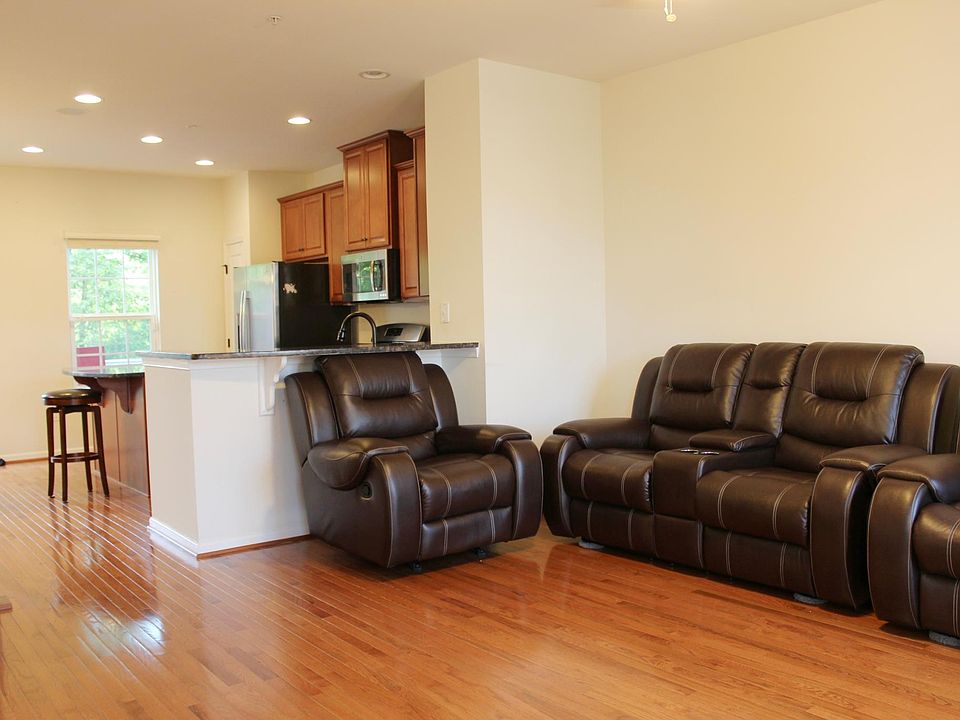 Living Room Area with a hardwood finish