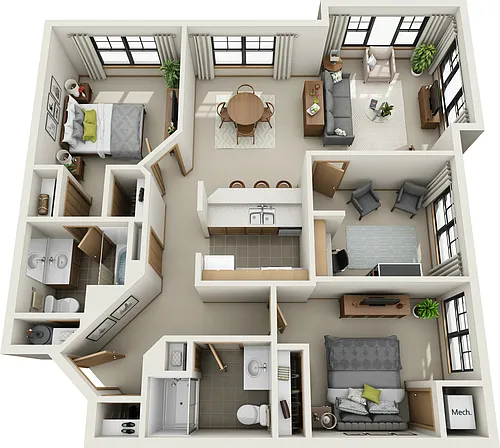 Floor plan Shakespeare 2