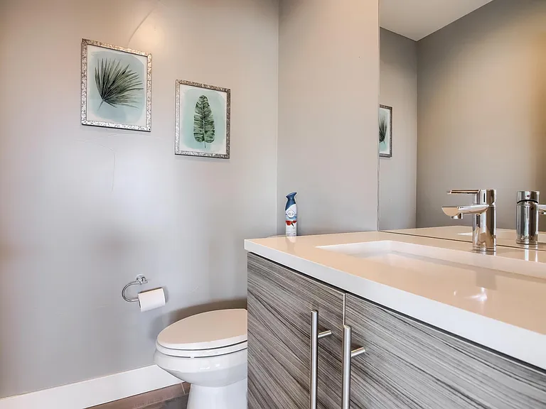 Rooftop bathroom.