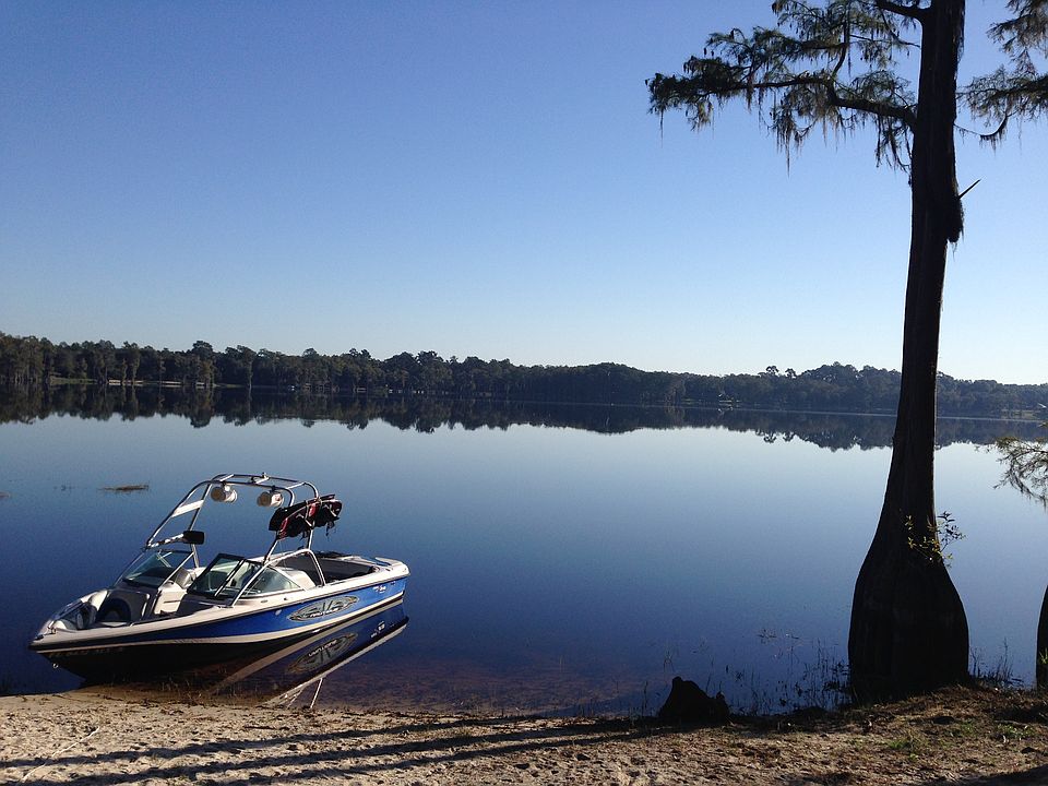 Beautiful deep water lake
