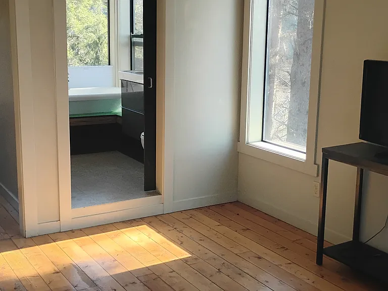The main bedroom/bath