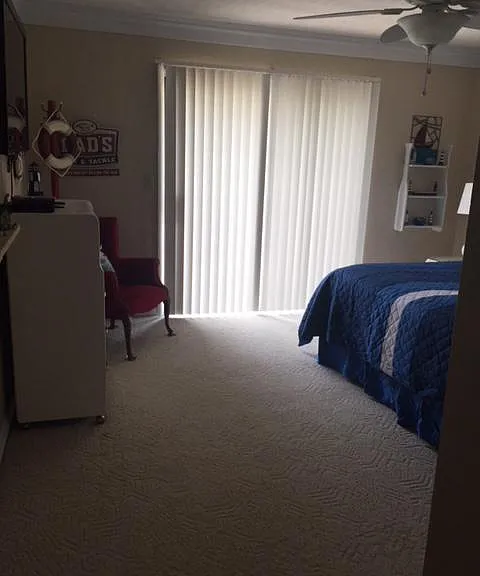 Sliding door to deck off Master Bedroom