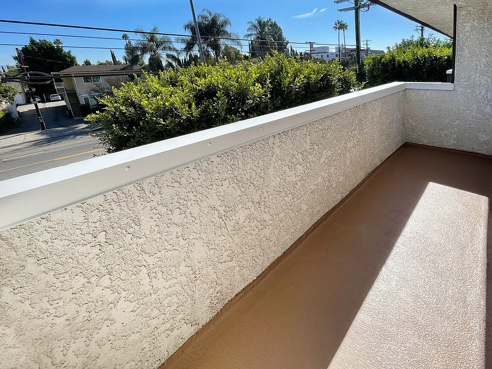 Private, street-facing or courtyard patios