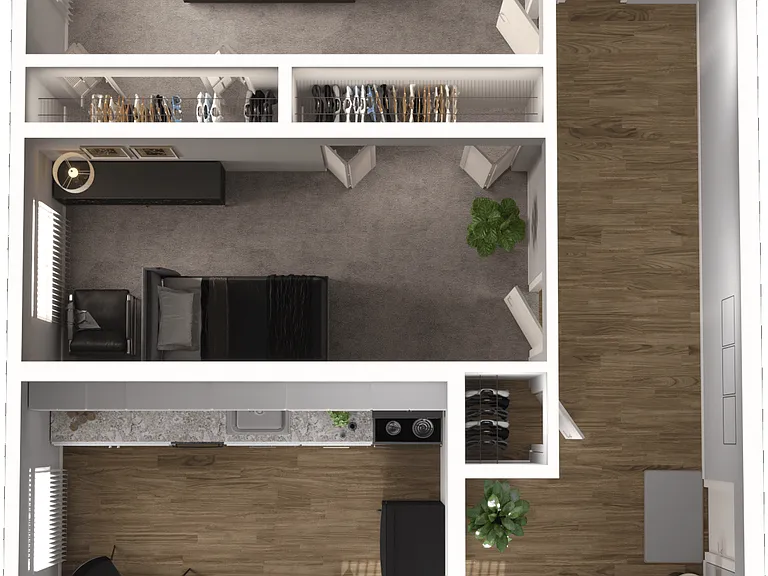 2x1 Floor Plan