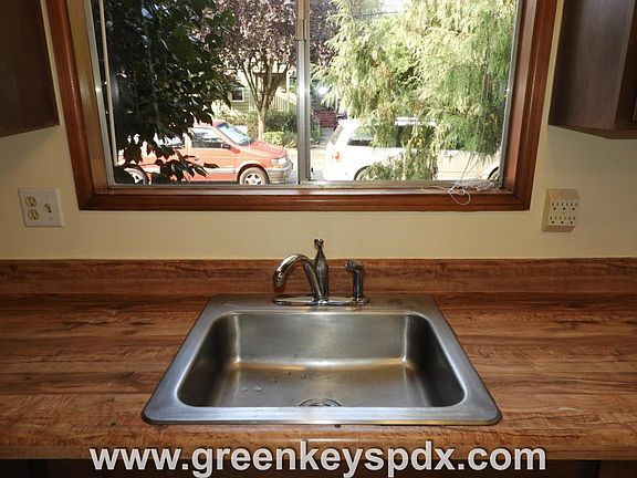Look at window while washing dishes by hand (sorry, no dishwasher)