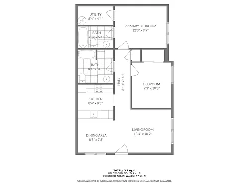 Floor plan Two-Bedroom