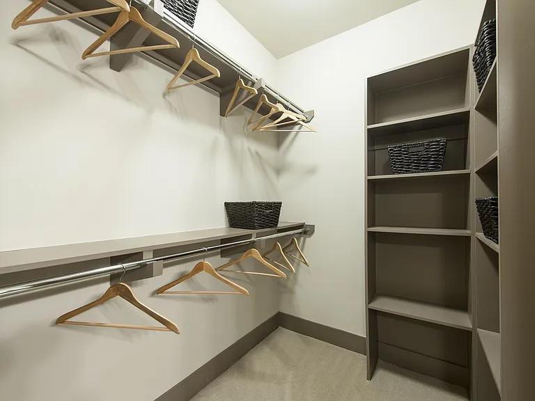 Functional and neatly arranged storage.