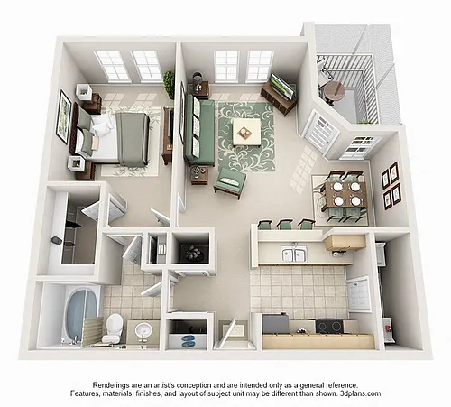 Floor plan The Barcelona