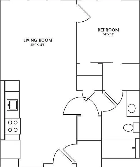 1 Bedroom, 1 Bathroom 1 Bedroom, 1 Bathroom