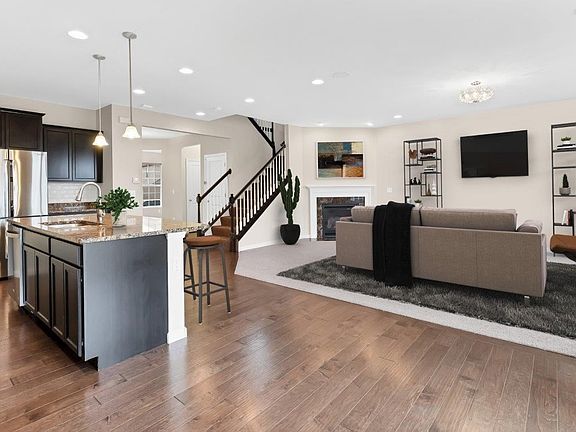 Great Room with Virtual Staging