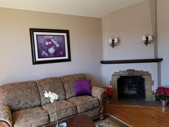 Front living room and fireplace