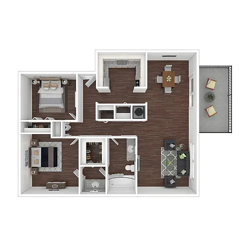 Floor plan 2x1U (Buena Vista I)
