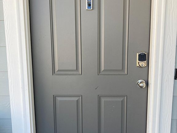Ring camera peephole door bell included.