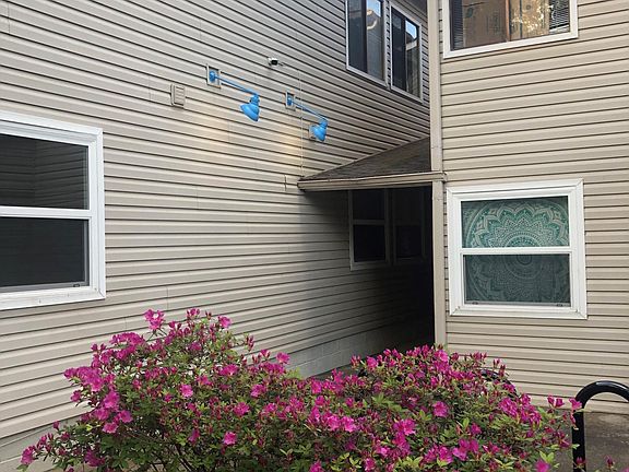 walkway that leads to East side apartments.