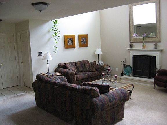 Living Room with High Ceilings