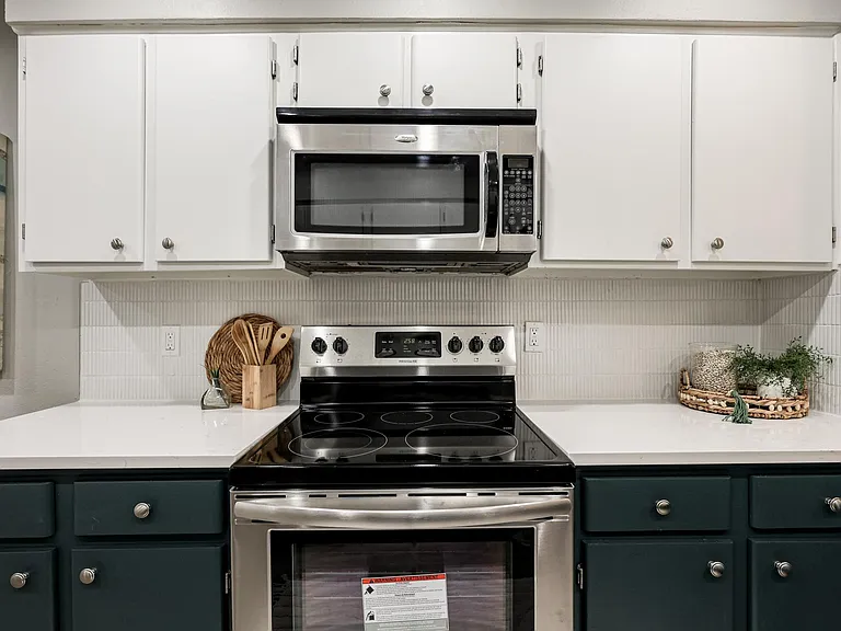 Large galley-style kitchen.