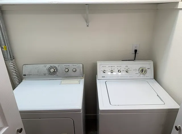 Laundry, located in main bathroom
