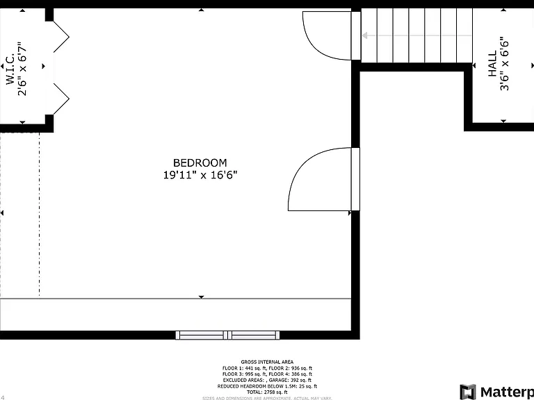 3rd floor (bedroom 4)