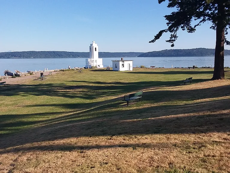 Browns point lighthouse park . 5 minute walk away