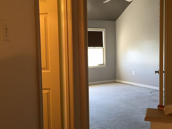 2 bedrooms, the master has a loft ceiling