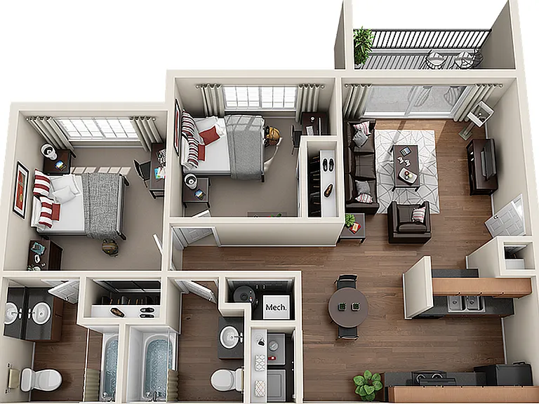 2x2- The Outpost San Marcos Apartments