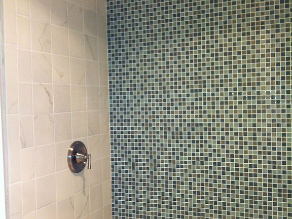 Newly remodeled shower
