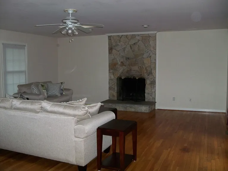 Cozy fireplace with food flooring