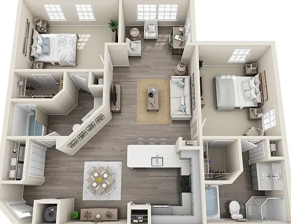 Two Bedroom Two Bath Two Bedroom Two Bath