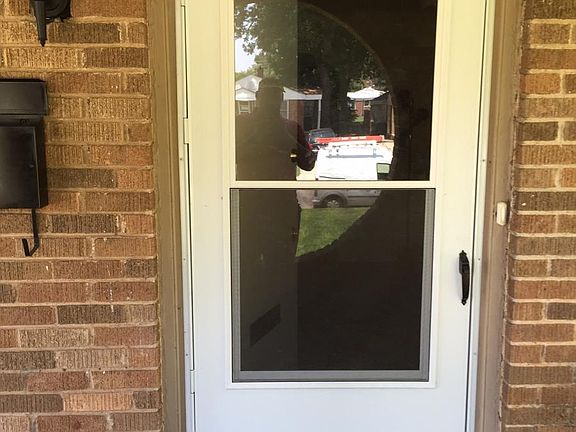 Storm door over front