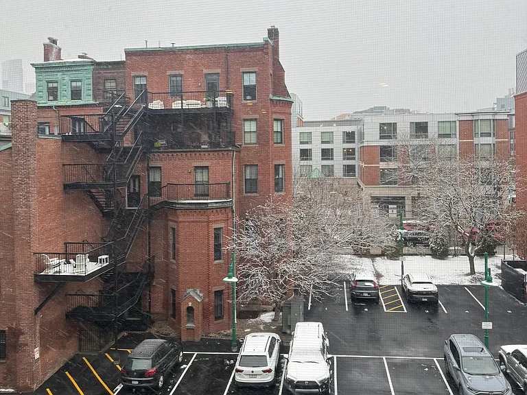 window view in winter