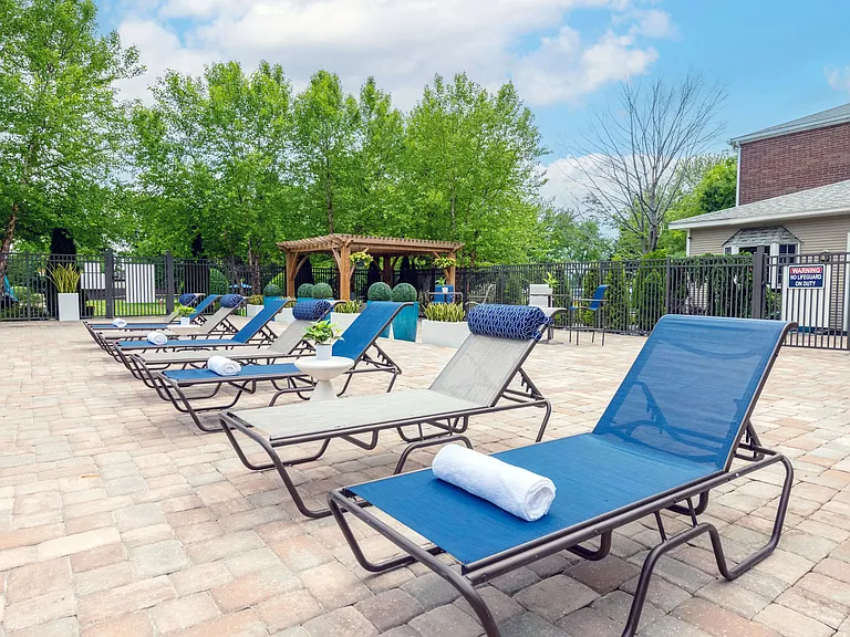 Find your perfect spot on our sun loungers or take in some shade under the poolside pergola.