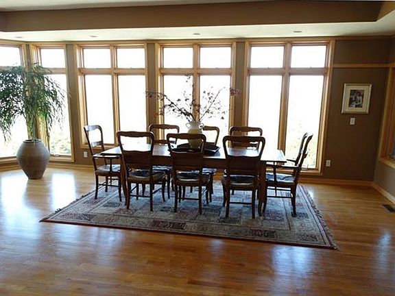 Dining area and upstairs windows allowing wonderful natural light.
