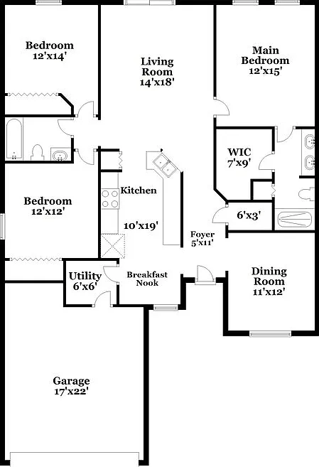 3 bed, 2.0 bath, 1553 sqft, $2,015 — Photo 2