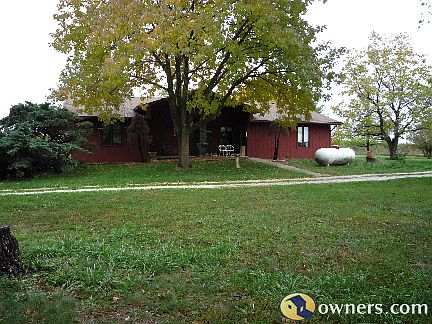 Back of house looking west to the pasture.