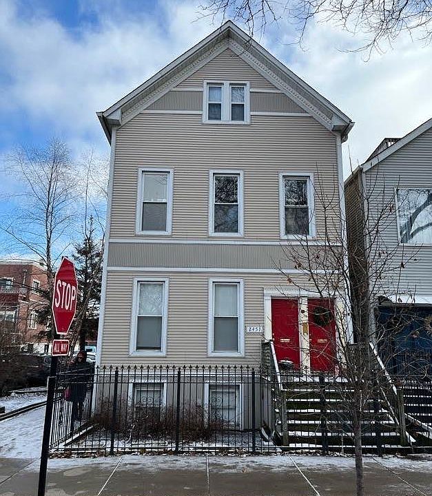 Corner lot on quiet, one way, tree lined street across from Wrightwood Park (over Ashland Ave)