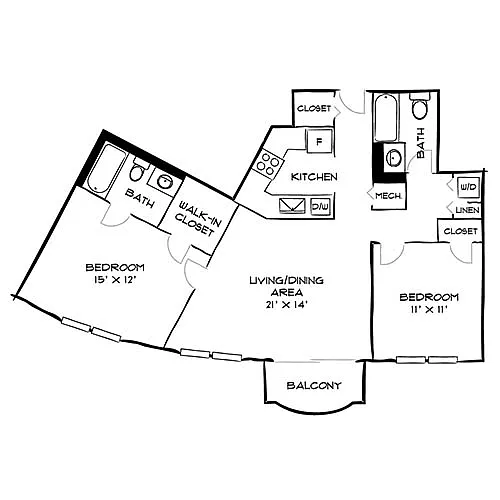 Floor plan Design 2B Premier