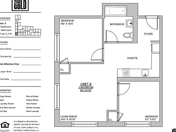 2nd image of 250 Gold St #418